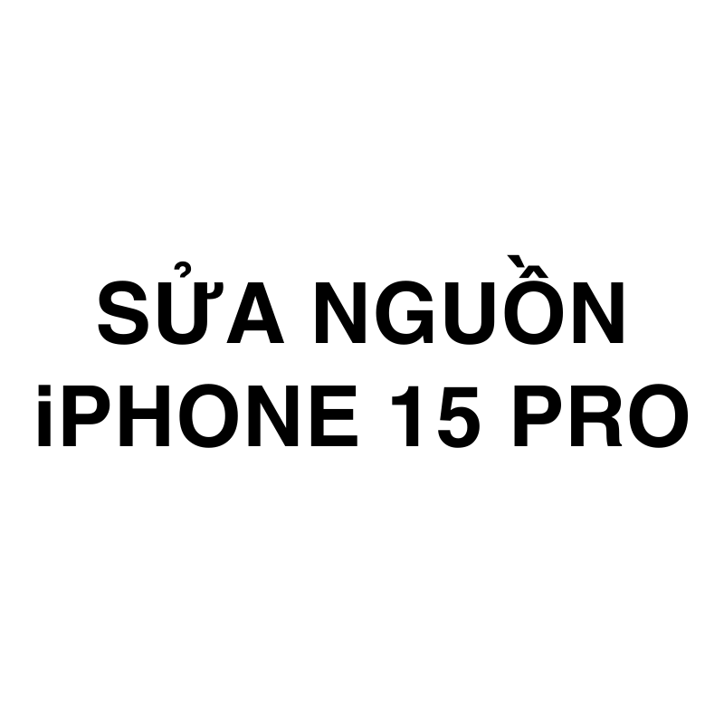 Sửa nguồn iPhone 15 Pro